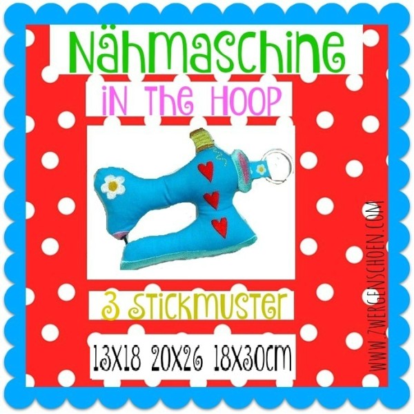 ♥NäHMASCHiNe♥ Stickmuster InTheHOOP 13x18cm 20x26cm 18x30cm