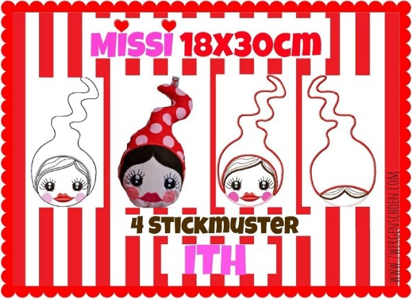 ♥MISSI♥ Stickmuster SPEZIAL 18x30cm & InTheHoop