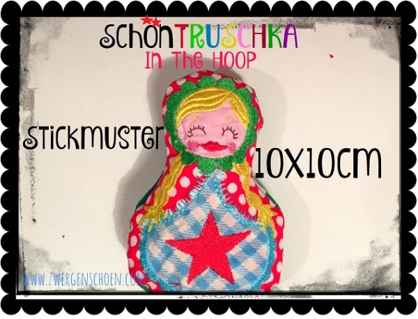 ♥SchönTRUSCHKA solo♥ Stickmuster ITH 10x10cm IN THE HOOP