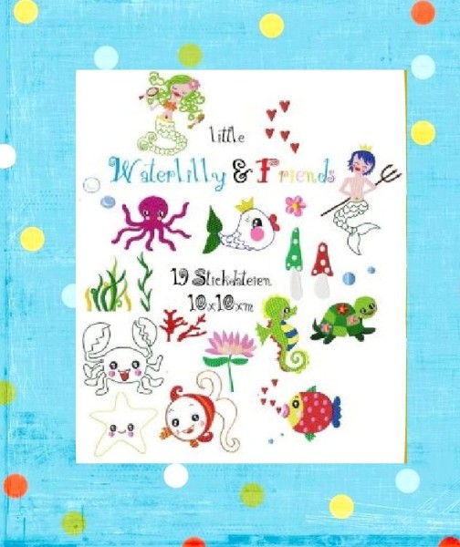 ♥little WATERLILLY&Friends♥ STICKDATEI 10x10