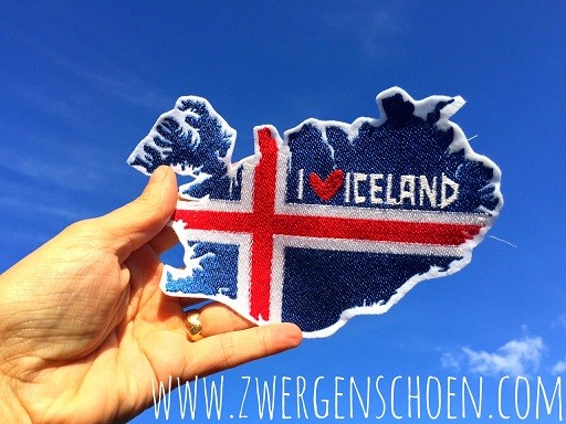 ♥ICELAND♥ ISLAND Flagge FLAG Stickmuster 1€-SPARbie 10x10 13x18cm