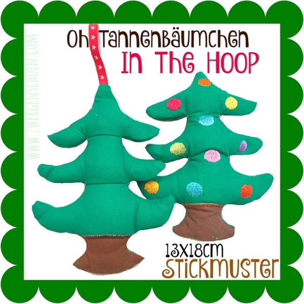 ♥OH TANNENBaeUMCHEN♥ Stickmuster ITH 13x18cm 1€-SPARbie